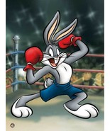 Warner Bros. &quot;BOXER BUGS&quot; Bugs Bunny Boxing in the ring Animation Giclee... - £194.62 GBP
