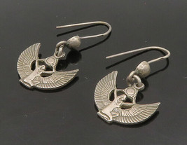 MIDDLE EAST 925 Silver - Vintage Egyptian Goddess Isis Dangle Earrings - EG11465 - £53.28 GBP