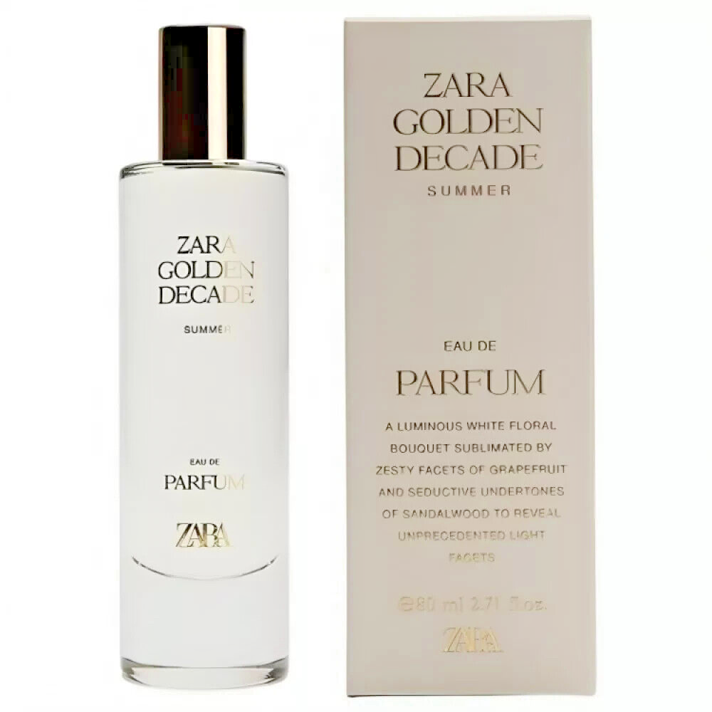 ZARA Golden Decade Summer 80ml 2.71 Oz New Eau De Parfum EDP Women Fragrance - $55.99