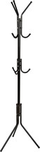 Honey-Can-Do 3-Tier Coat And Hat Rack With 9 Hooks For, 09625 Black, 20 Lbs - £25.15 GBP
