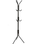 Honey-Can-Do 3-Tier Coat And Hat Rack With 9 Hooks For, 09625 Black, 20 Lbs - £26.72 GBP
