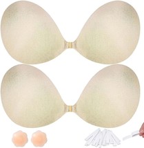 Sticky Bra Push Up for Women 2 Pair,Adhesive Invisible Lifting Bra (Nude... - £13.86 GBP