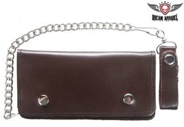 Dream Apparel Brown Bifold Motorcycle Chain Wallet - $16.50