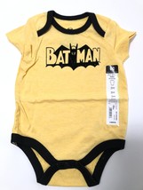 DC Comincs Boys Yellow Batman Short Sleeve Bodysuit Size NWT Size: 3 Mo. - £9.59 GBP