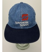 Vintage Denim Hat Southern States Seed Feed Embroidered Snapback Cap Far... - $459.42 MXN