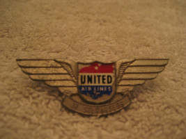 Vintage United Airlines Jr. Stewardess pinback pin 2&#39;&#39; long rare - £19.73 GBP