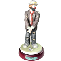 Emmett Kelly Jr. Signature Hobo Clown Golfer By Flambro Collection Figurine 9in - $28.99