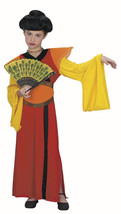 Geisha Asian Kimono Style Child Halloween Costume Girls Size Large 12-14 - £26.17 GBP