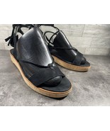 Frye Sandals Women 8.5M Miranda Shoes Black Leather Gladiator Ankle Stra... - $510.61 MXN