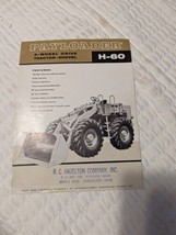 PAYLOADER 4-Wheel Drive Tractor-Shovel H-60 Brochure/Sales Pamphlet. 1962 - $29.69