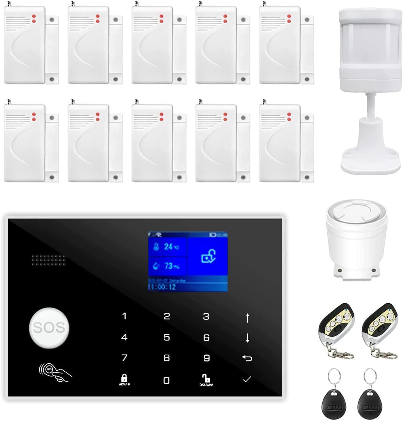 Wireless Home Security Alarm System, Door/Window Sensor Entry Sensors (X... - $107.98