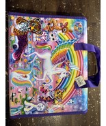 Lisa Frank Binder Unicorn Trifold Portfolio AND Puzzle Pen School Folder... - $380.53 MXN