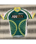 Peak 1 Cycling Jersey Short Sleeve Full Zip Bike Biking Green White Size... - $20.29 CAD