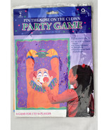 Vintage Pin The Nose On The Clown Party Game New Sealed Birthday Party A... - $282.54 MXN