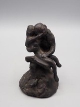 Vintage Cast Iron Sculpture Homme &amp; Femme Étreinte - £47.03 GBP