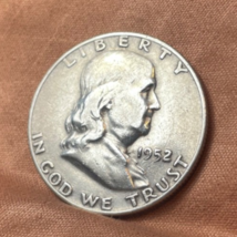 1952 D Franklin Half Silver Dollar 90 % Silver - $48.51