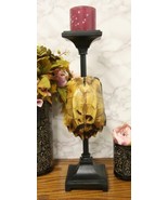 Large Nautical Reptile Exotic Turtle Shell Pillar Candle Holder Statue 1... - $112.08 CAD