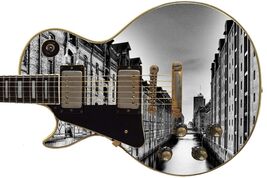 Guitar Skin Axe Wrap Re-skin Cloudy Golden Gate Bridge San Francisco 323 - $27.71+