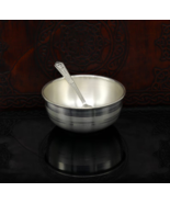 999 solid sterling silver bowl spoon stay baby/kids healthy, silver vess... - €238,88 EUR
