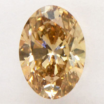 Oval Shape Diamond Fancy Brown Loose Natural Real SI1 IGI Certificate 1.04 Carat - £1,184.31 GBP