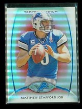 2012 Topps Platinum Matthew Stafford Holo Refractor #30 Detroit Lions Fo... - $9.89