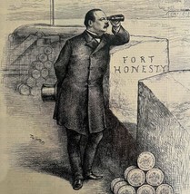 Thomas Nast President Grover Cleveland 1885 Victorian Plate Print LGBinTN2 - £47.95 GBP