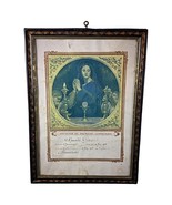 1928 First Communion Souvenir Portrait of Marcelle Girard - Framed - 2Y71 - $138.09 CAD