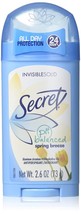 Secret U-BB-1790 Spring Breeze Invisible Solid Antiperspirant & Deodorant - 2.6  - £15.97 GBP