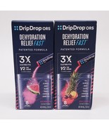 2 BOXES Drip Drop ORS-Dehydration Relief Fast-WATERMELON&amp;FRUIT PUNCH Pow... - $304.69 MXN