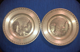 2 Vintage Zinn-Giesser-Innung 5” Pewter Handwerks-Siegel Nurnberg Medallions FS - $22.00