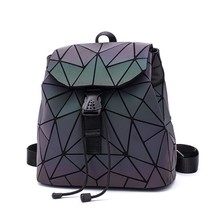 2022 Women Luminous Backpack Lattice Bag Men Women Backpa Girl School Bag For St - £32.18 GBP