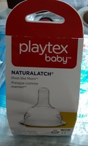 1 Playtex Baby NATURALATCH “Most Like Mom”Silicone BPA Free 3-6M+(2 Nipp... - £3.52 GBP