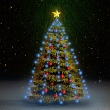 Christmas Tree Net Lights with 180 LEDs Blue 70.9&quot; - $39.99