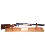 Oak Gun Rack Stand Antique Rifle Shotgun Presentation Table Top Display - $1,862.27 MXN