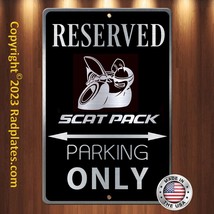 Scatpack Scat Pack Brushed Aluminum and translucent Classy Black Sign. - £15.40 GBP