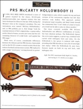 1998 PRS McCarty Hollowbody II electric guitar 8 x 11 pin-up history art... - £3.32 GBP