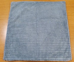 Ikea Gullklocka Pillow Cushion Cover Chenille Cotton Grey Blue 20x20 Zip... - £18.49 GBP