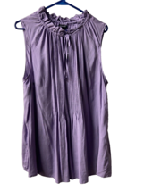 Torrid Womens Plus Size 1X Purple Keyhole Gathered Sleeveless Dressy - £34.70 GBP