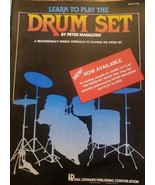 Learn To Play The Drum Set Book One Beginner Instruction  by Peter Magadini - £6.42 GBP