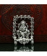 925 pure silver God Ganesha statue, figurine, puja article home temple a... - $330.89 CAD