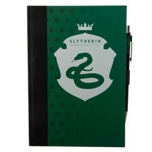 Harry Potter Slytherin Logo Bound Hardcover Print Journal and Pen Set NE... - $15.47