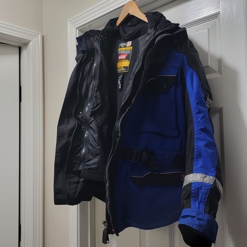 Reima TEC Wpr+Br Warrior Blue Motorsports Jacket w/ Zip-Out Liner Women's Sz XL Item image 8