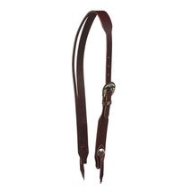 Horse Amish  Western Latigo Leather Split Ear Headstall 975L11092 - $54.44