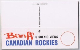 Alberta Postcard Strip Banff Canadian Rockies 6 Scenic Views - £2.32 GBP
