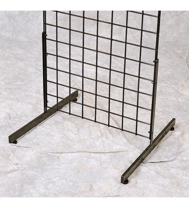 T-Shape Gridwall Panel Legs Display Set Of 2 - Black - $72.64