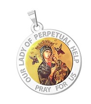 PicturesOnGold Our Lady of Perpetual Help Religious Medal - - £100.36 GBP