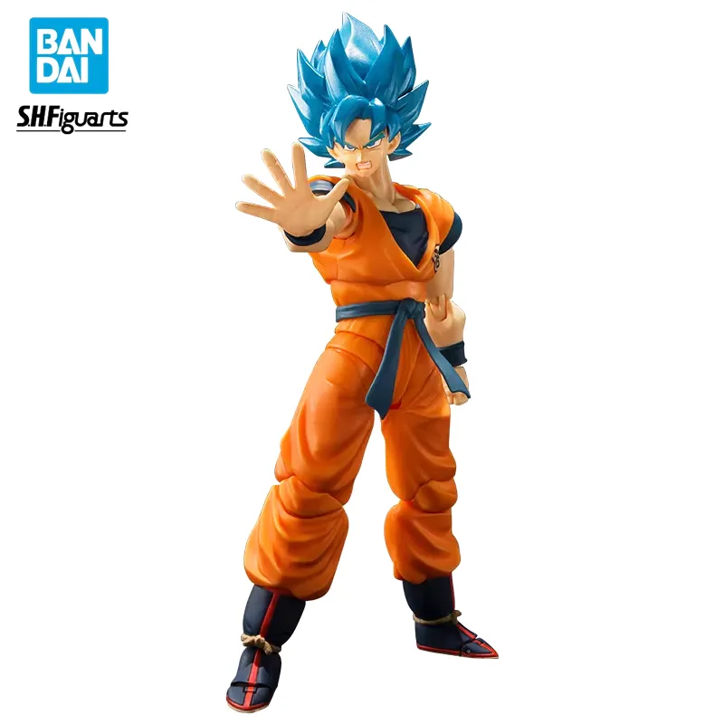 Original Bandai SHFiguarts Kakarotto Son Goku Anime Figure Toys SHF Super Saiyan - $73.70