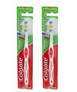 Toothbrush Colgate Classic Full Head Toothbrush Medium Bristles Green 2Pk - $105.90 MXN