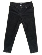 Vintage Land&#39;s End Women&#39;s Corduroy Black Pants Mid-Rise Stretch Size 6 - £11.17 GBP