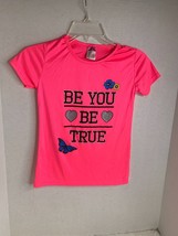 Diva Girls Sz 10 12 L Short Sleeve Graphic Tee Tshirt Shirt Top Be You Be True - £7.11 GBP
